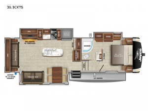 Eagle HT 30.5CKTS Floorplan Image
