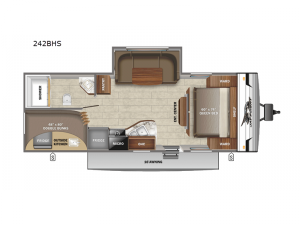 Jay Flight SLX 8 242BHS Floorplan Image