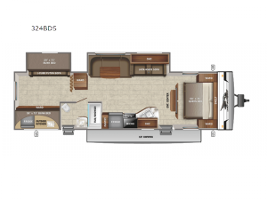 Jay Flight SLX 8 324BDS Floorplan Image