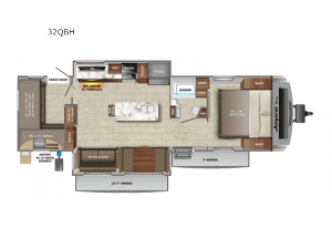 White Hawk 32QBH Floorplan Image