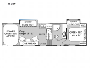 Genesis Supreme 28 CRT Floorplan Image