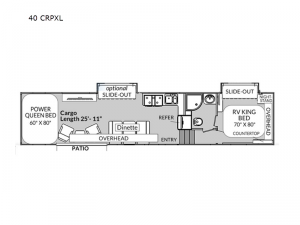 Genesis Supreme 40 CRPXL Floorplan Image