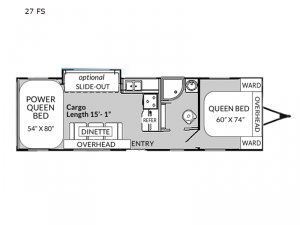 Genesis Supreme 27 FS Floorplan Image