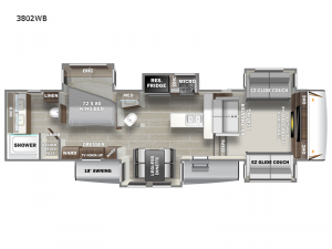 Sanibel 3802WB Floorplan Image