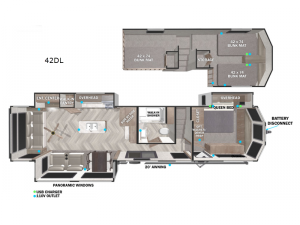 Wildwood Grand Lodge 42DL Floorplan Image