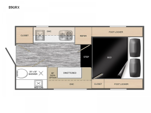 Extended Stay 890RX Floorplan Image