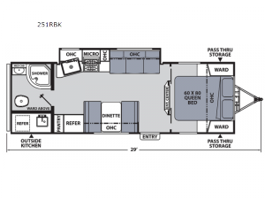 Apex Ultra-Lite 251RBK Floorplan Image