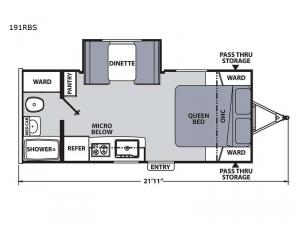Apex Nano 191RBS Floorplan Image