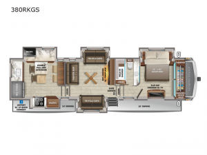 North Point 380RKGS Floorplan Image
