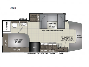 Prism Select 24CB Floorplan Image