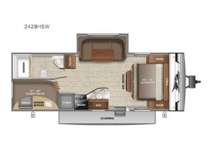 Jay Flight SLX Western Edition 242BHSW Floorplan Image