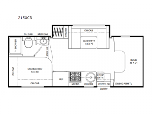Prism LE 2150CB Floorplan Image