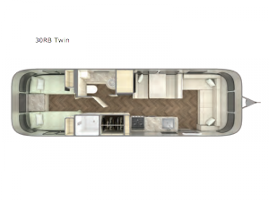 International 30RB Twin Floorplan Image