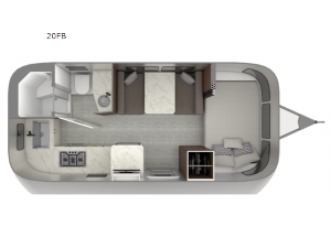 Caravel 20FB Floorplan Image