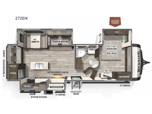Rockwood Ultra Lite 2720IK Floorplan Image
