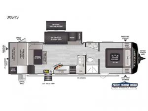 Cougar Half-Ton 30BHS Floorplan Image