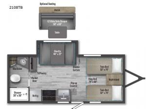 Micro Minnie 2108TB Floorplan Image