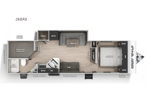 Cherokee Grey Wolf 26BRB Floorplan Image