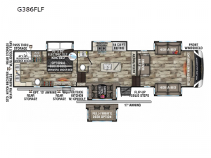 Durango Gold G386FLF Floorplan Image