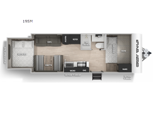 Cherokee Grey Wolf 19SM Floorplan Image