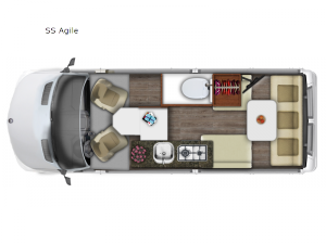 Roadtrek SS Agile Floorplan Image