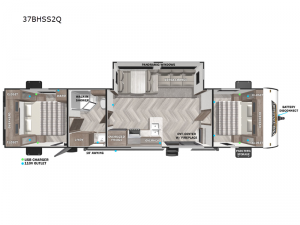 Wildwood 37BHSS2Q Floorplan Image