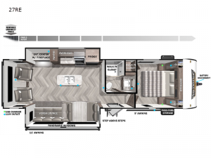 Wildwood 27RE Floorplan Image