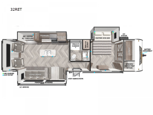Wildwood 32RET Floorplan Image