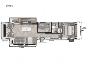 Wildwood 34MBS Floorplan Image