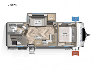 SolAire Ultra Lite 243BHS Floorplan Image