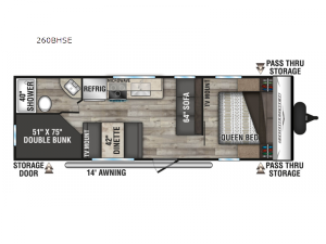 Sportsmen SE 260BHSE Floorplan Image