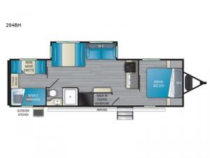 Sundance Ultra Lite 294BH Floorplan Image