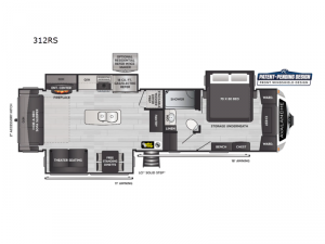 Avalanche 312RS Floorplan Image