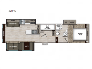 Chaparral Lite 30BHS Floorplan Image