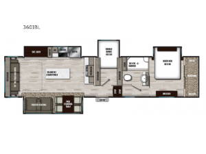 Chaparral 360IBL Floorplan Image
