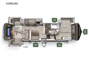 Flagstaff Super Lite 529RLBS Floorplan Image