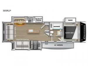 Crusader 305RLP Floorplan Image