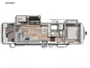 Astoria 2943BHF Floorplan Image