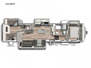 Astoria 3343BHF Floorplan Image