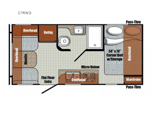 Vista Cruiser 17RWD Floorplan Image