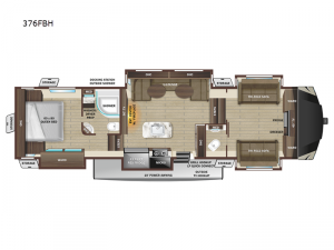 Mesa Ridge 376FBH Floorplan Image