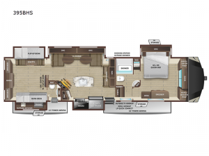 Mesa Ridge 395BHS Floorplan Image