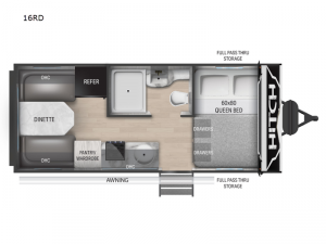 Hitch 16RD Floorplan Image
