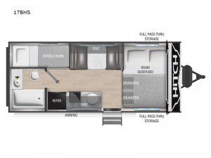 Hitch 17BHS Floorplan Image