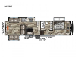 Durango D326RLT Floorplan Image