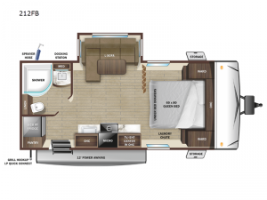 Mesa Ridge S-Lite 212FB Floorplan Image