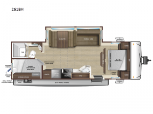 Mesa Ridge S-Lite 261BH Floorplan Image