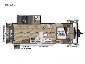 Stratus Ultra-Lite SR261VRL Floorplan Image