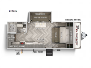 Wildwood Heritage Glen Hyper-Lyte 17RBHL Floorplan Image