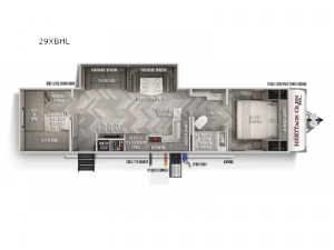 Wildwood Heritage Glen Hyper-Lyte 29XBHL Floorplan Image